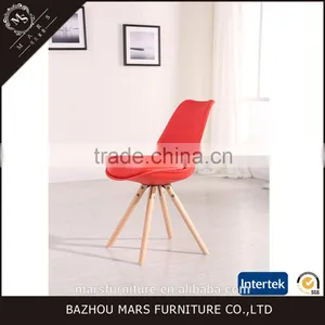 Cheap Plastic Furniture Design Wooden Leg Dinning Room Chair thumbnail-5