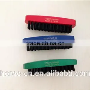 High Quality and Cheap Wood Shoe Brush With Plastic Hair thumbnail-3