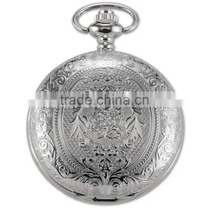 Cool Eden Pattern Necklace Pendant Chain Fob Quartz Pocket Watch thumbnail-2