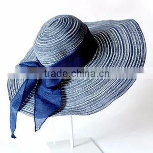 High Quality Summer Beach Wide Brim Lady's Vacation Adjustable Floppy Hat thumbnail-2