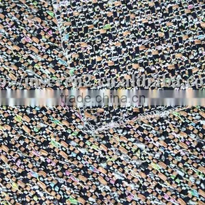 Houndstooth Polyester Viscose Wool Fabric, 100% Wool Tweed Fabric for Formal Wear thumbnail-5