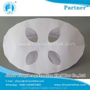 80g Special White Non Woven Round Top Cook Cap Disposable Chef Hat thumbnail-4