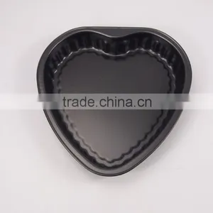 Carbon Steel Heart Shape Non-Stick Aluminum Cake Pan Bakeware thumbnail-2