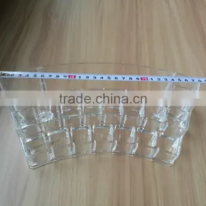 2016 Hot Sale in China Wholesale Glass Acrylic Cosmetic Jewelry Storage Organizer Fanshape for Women Make up thumbnail-4