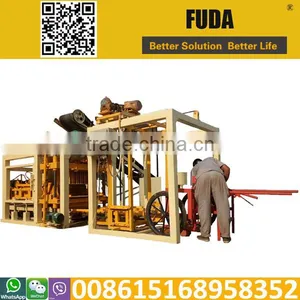 Qtj4-25c Hollow Brick Concrete Brick Machine in Sudan thumbnail-5