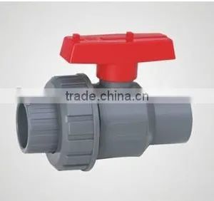 Pvc Single Union Ball Valve for Irrigation/plastic Pipe Fitting Ball Valve (20mm-63mm)with Good Price thumbnail-1