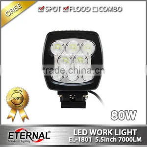 80W 5.5inch High Power Auto Led Work Light Heavy Duty Truck Excavator Light Agriculture Machinery Equipment Lamp thumbnail-2