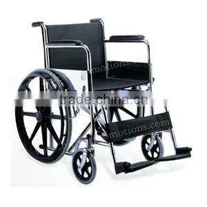 High Quality Steel Folding Chromed Manual Wheelchair thumbnail-1