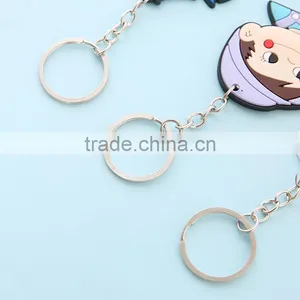 Promotional Gifts Cartoon Pokemon Pom Pom PVC Keychain thumbnail-5