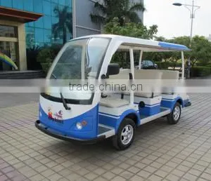 Unique Best Sale Passenger Transport Battery Powered Sightseeing Shuttle Bus thumbnail-1