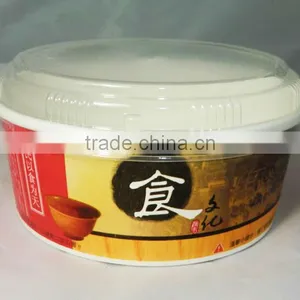 Accept Custom Order BOPS Material Disposable Round Plastic Lid for Paper Bowl thumbnail-1