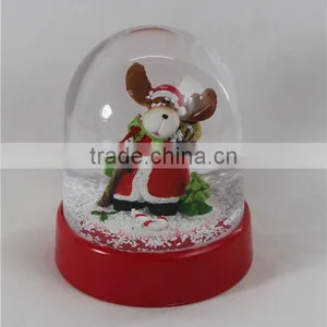 Plastic Animal Electric Christmas Snow Globe thumbnail-1