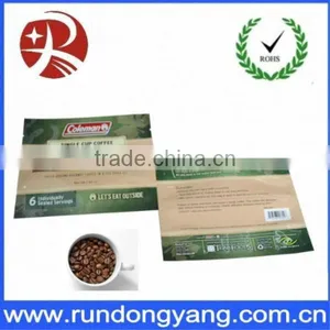New Style Printed Plastic Coffee Bag With Zipper /bottom Gusset Bag thumbnail-1