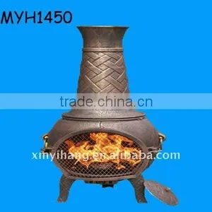 New Popular Terracotta Chiminea Basketweave Garden Stove thumbnail-1