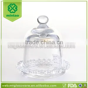 Crystal Cake Dome With Gift Beaded Plate thumbnail-1
