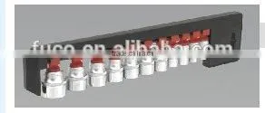 11PC SPLINE 3/8"SQ DRIVE SOCKET SET thumbnail-1