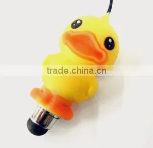 Mini Cartoon Design Touch Screen Pen With Dustproof Plug thumbnail-1
