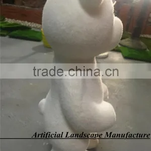 Artificial White Bear Grass Moss Animal,topiary Moss,artificial Moss for Decoration thumbnail-2