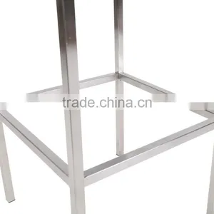 Factory Price Stainless Steel Frame Metal Type Chair Comfortable New Design High Bar Chair thumbnail-4