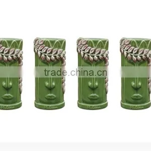Wholesale Multi-colored Hand Painted Ceramic Tiki Mug thumbnail-1
