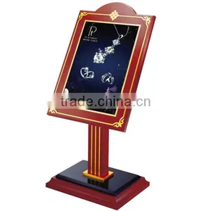 Classic Design Hotel Poster Display/ High Quality Wooden Freestanding Sign Stand/ Sample Signboard/ Advertising Billboard P-1 thumbnail-1