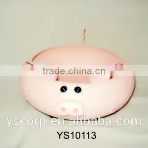 Hot Selling Pink Pig Metal Candy Can for Home Dec thumbnail-1
