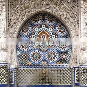 Indoor and Outdoor Decor Marble Moroccan Fountain for Sale thumbnail-2