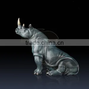 Life Size Rhino Statue for Garden Decoration VSL-069 thumbnail-1