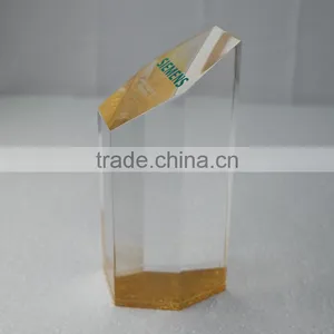 Custom Cylinder Bevel POP Acrylic Paperweigt thumbnail-4