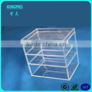 2015 Clear Makeup Case Drawers Cosmetic Organizer Jewelry Storage Acrylic Cabinet Box thumbnail-4