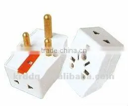 Univeral ac Power 3-round-pin Electrical Multi Plug Adaptor 5399 thumbnail-2