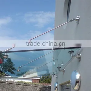 304 Stainless Steel Glass Canopy & Awning Fittings/Accessories /Fixing Base on Wall thumbnail-1