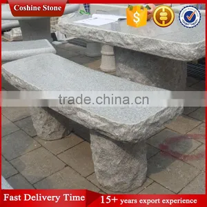 Beauty Design Garden Granite Table Set, Patio Stone Table and Bench thumbnail-2