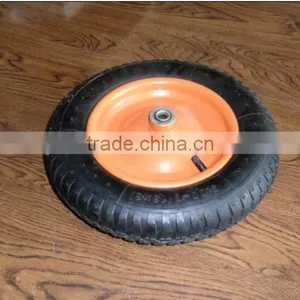 Size 13x3 Wheel Top Quality Rubber Wheel With Steel Rim 13*3 thumbnail-2