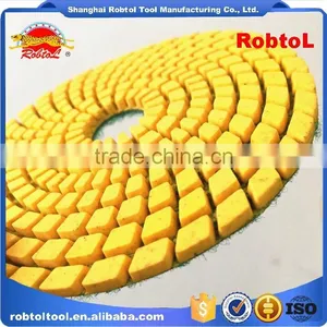 3" 50# Diamond Polishing Pads Hook and Loop Flexible Marble Granite Concrete Stone Wet Dry Grinding Floor Disc thumbnail-1