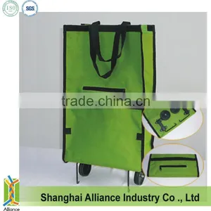 Promotional Folding Trolley Bag With 2 Wheels thumbnail-1