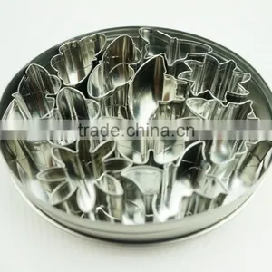 47094 11pcs Flowers and Butterfly Stainless Steel Cookie Cutter Set thumbnail-6