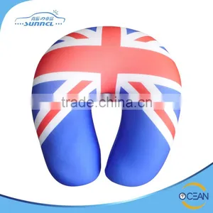 Spandex Polyester Micro Particles Airplane Car U Shape Custom Neck Pillow thumbnail-1
