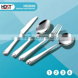 2015 Hot Sale Fashion Water Drop Type Handle Hotel 16pcs Cutlery Set thumbnail-1