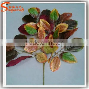 Factory Wholesale Artificial Big Green Leaves for Decoration thumbnail-1