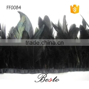 2016 Hot Selling 12.5cm Popular Artificial Black Decoration Feather thumbnail-1