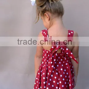 Baby Girl Frock Design Clothes Pictures Names Polka Dot Party Dresses HSD2473 thumbnail-3