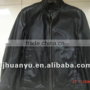Man Casual Black PU Jacket 2015,, Men Jacket thumbnail-3