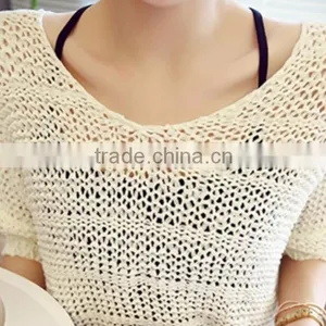 New Fashion Stripes Ladies Winter Turtleneck Knitted Sweater, Korean Female T-shirt Sweater Shirt Pierced thumbnail-2