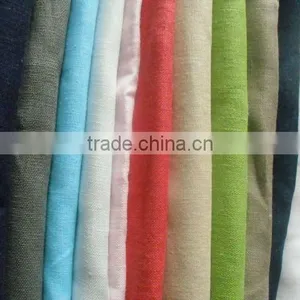 55%linen 45%cotton Solid Dye Cheap Shirting/pantds Woven Fabric Wholesale Linen Fabric thumbnail-1
