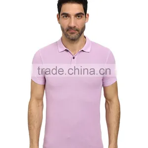 2015 Latest Custom Short Sleeve Mens Slim Muscle Fit Mens Brand Polo Shirt thumbnail-1