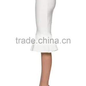 MGOO New Arrival Cotton White Mermaid Skirt For Women High Waist Stretch Black Dress For Women thumbnail-4