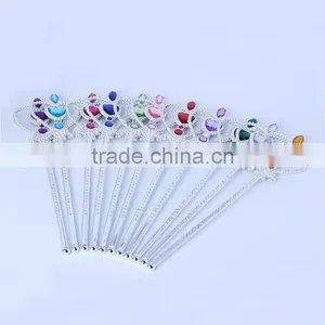 Cheap Plasatic Princess Tiara Crown and Wand for Girls thumbnail-5