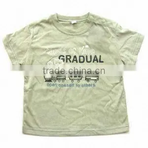 Round Neck Baby T-shirt With Short Sleeve, Made of 100% Combed Cotton thumbnail-1
