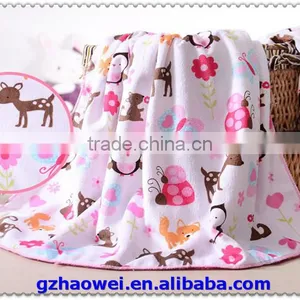 Different Fabric Double Side Fleeces Baby Blanket thumbnail-4